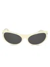 Off-white Eyewear Oval-frame Sunglasses In White