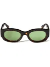 Off-white Eyewear Palmer Sunglasses In Brown