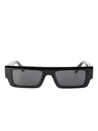 Off-white Eyewear Pittsburgh Rectangle-frame Sunglasses In Black