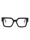 Off-white Rectangle-frame Glasses In Black
