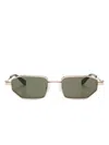 Off-white Eyewear Rectangle-frame Sunglasses In Gold