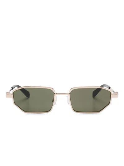 Off-white Eyewear Rectangle-frame Sunglasses In Gold