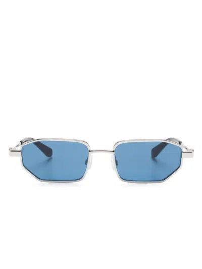 Off-white Eyewear Rectangle-frame Sunglasses In Silver