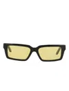 Off-white Eyewear Rectangle-frame Tinted Sunglasses In Black