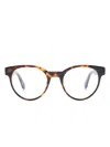 Off-white Eyewear Round-frame Glasses In Brown