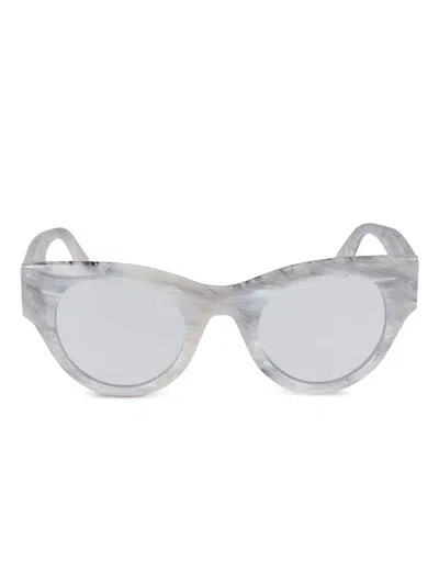 Off-white Eyewear Round-frame Sunglasses In Grau
