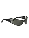 Off-white Eyewear Shield-frame Tinted Sunglasses In Black