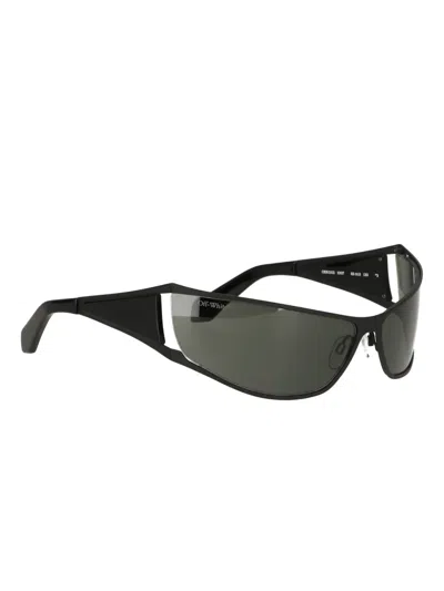 Off-white Eyewear Shield-frame Tinted Sunglasses In Black
