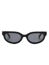Off-white Eyewear Sparks Sunglasses In 1007 Black - Dark Grey