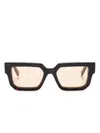Off-white Eyewear Square-frame Sunglasses In Brown