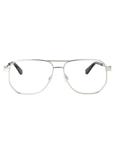 Off-white Eyewear Style 8a Glasses In Silver Metal