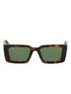 Off-white Eyewear Tortoiseshell Square-frame Sunglasses In Brown