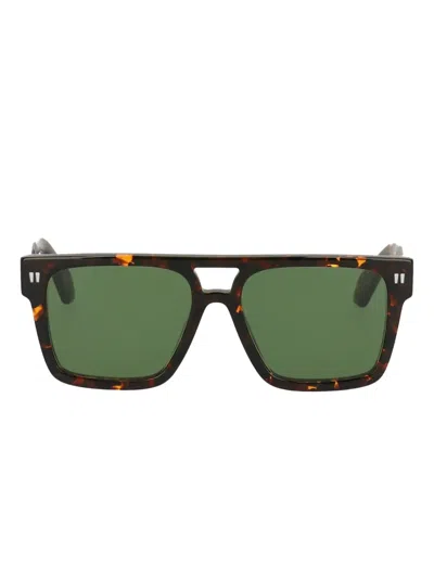 Off-white Eyewear Tortoiseshell Square Sunglasses In Brown