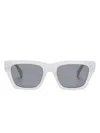 Off-white Eyewear Valdez Sunglasses In White