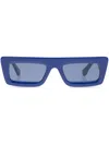 Off-white Eyewear Virgil Square-frame Sunglasses In Blue