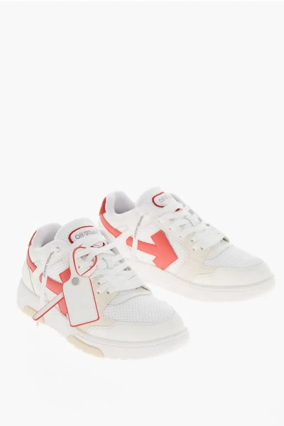 Off-white Fabric And Suede Out Of Office Mid-top Sneakers In White