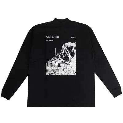 Pre-owned Off-white Factory Mock Neck T-shirt 'black'
