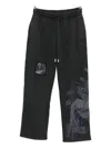 Off-white Graphic Print Sweatpants Side Pockets In Black