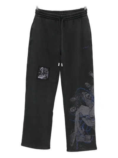 OFF-WHITE OFF WHITE FADED PAINTING SWEATPANTS