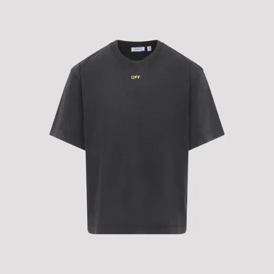 Off-white Off White Fallen Caravaggio Mini Short Sleeve Skate Tee In Black