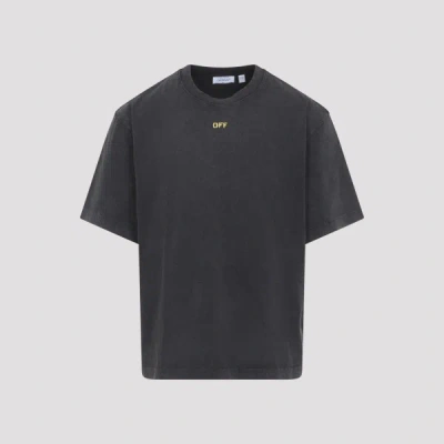 Off-white Caravaggio Fallen Skate Relaxed Fit T Shirt In Gray