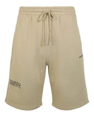 Off-white Figure Of Speech Skate Shorts In Brown