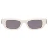 Off-white Fillmore Dark Grey Rectangular Unisex Sunglasses Oeri124 0107 49 In Gray