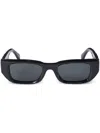 Off-white Fillmore Rectangular Frame Sunglasses In Black