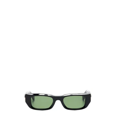 Off-white Fillmore Rectangle-frame Sunglasses In Green