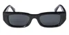 Off-white Fillmore Rectangular Frame Sunglasses In Black