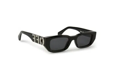 Pre-owned Off-white Fillmore Square Sunglasses Black/dark Grey (oeri124s24pla0011007-fr)