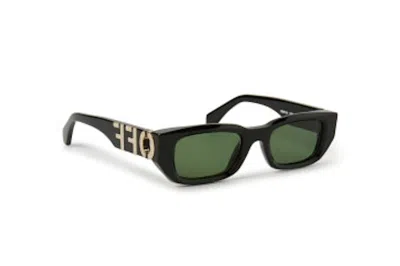 Pre-owned Off-white Fillmore Square Sunglasses Black/green (oeri124s24pla0011055-fr)