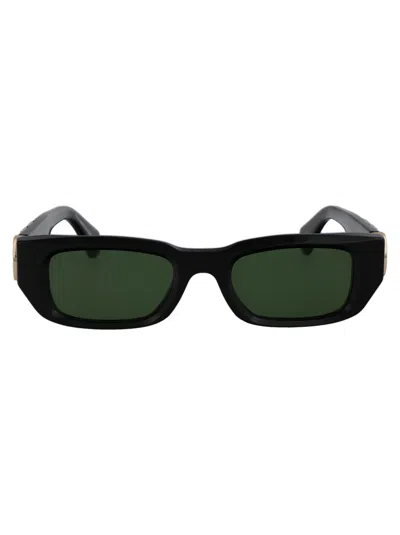 Off-white Fillmore Sunglasses In 1055 Black Green