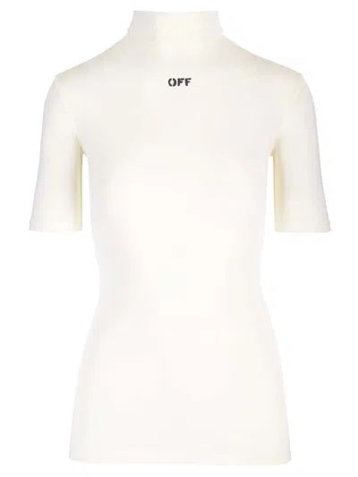 OFF-WHITE FITTED TOP
