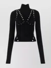Off-white Off White Mockneck With Studs In Black