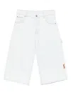 Off-white Five-pocket Denim Shorts In White