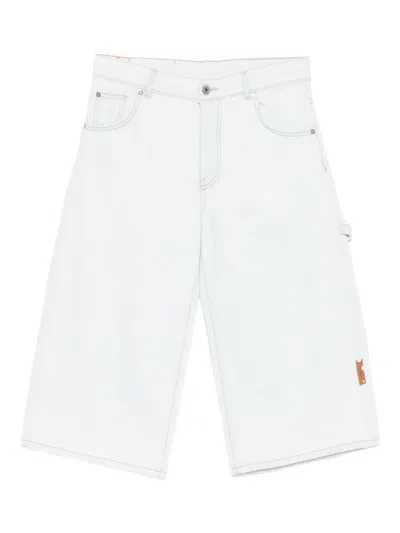 OFF-WHITE FIVE-POCKET DENIM SHORTS
