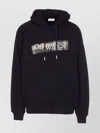 Off-white Flannel Diag Skate Drawstring Hoodie In Blue