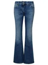 Off-white Off White Flare Blue Cotton Jeans In Blue