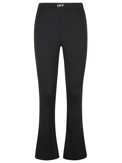Off-white Flared Black Jersey Leggings