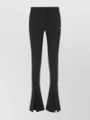 OFF-WHITE FLARED HIGH-WAIST PANT FRONT SLITS