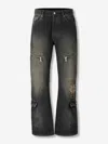 Off-white Flared Pocket Jeans In Black