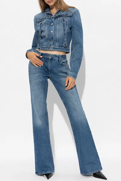 Off-white Flared Jeans In Blue