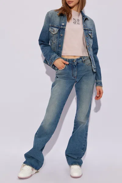 Off-white Flared Jeans In Blue