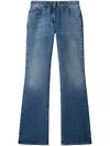 Off-white Off White Womens Slim Flared 5pkt Pant In Blue
