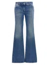 Off-white Blue Logo Embroidery Jeans