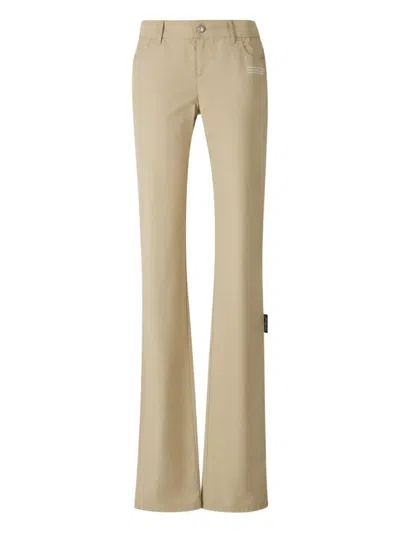 OFF-WHITE FLARED TROUSERS