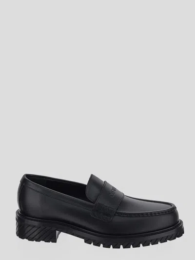 Off-white Flat Shoes In Black