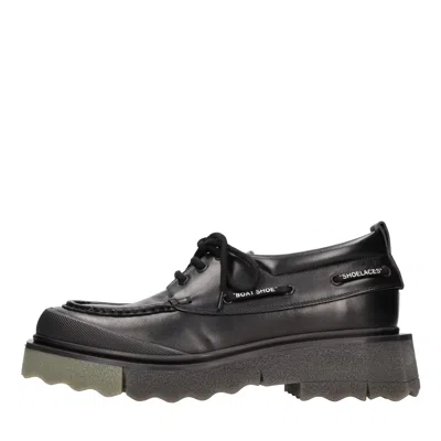 OFF-WHITE OFF-WHITE FLAT SHOES BLACK