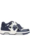 Off-white Out Of Office Leather Sneakers In Blue